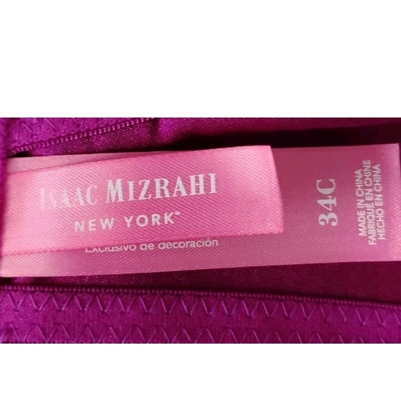 Isaac Mizrahi M15682 Lightly Lined Lace Trim Demi Bra 34C Pink New w/Tags - Picture 4 of 5
